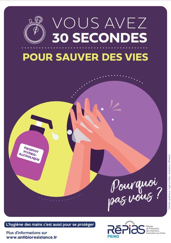 Affiche 30 secondes pour sauver des vies