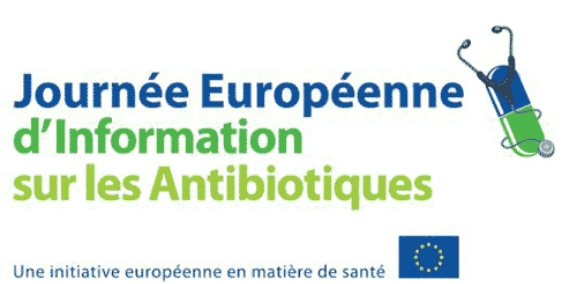 Logo journée mondiale d'information sur les antibiotiques