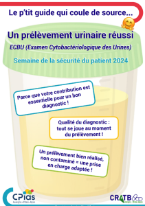 Affiche guide prélèvement urinaire