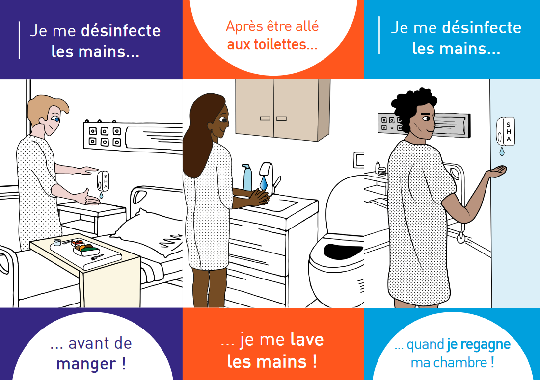 affiche hygiene des mains