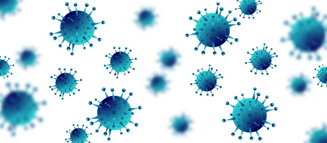 Virus infection or bacteria flu background