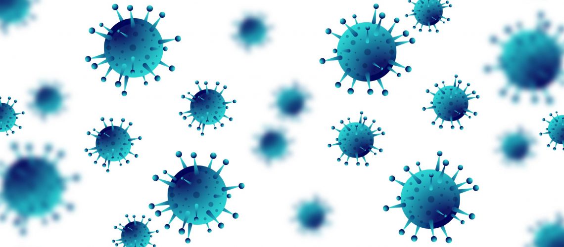 Virus infection or bacteria flu background